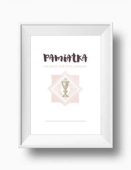 Artprint // Pamiatka na 1. sväté prijímanie pre dievčatá