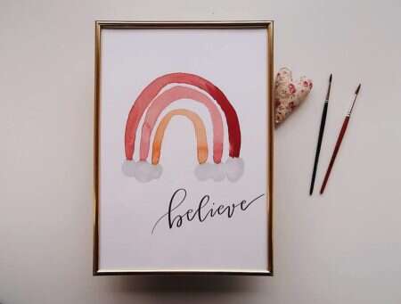 BELIEVE – art print