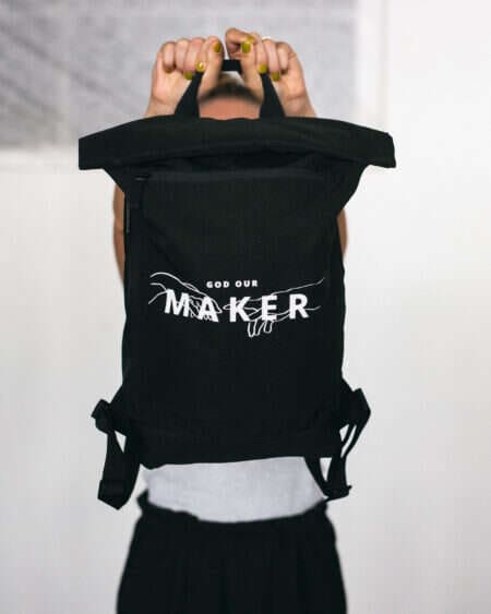 GOD OUR MAKER – vodeodolný ruksak